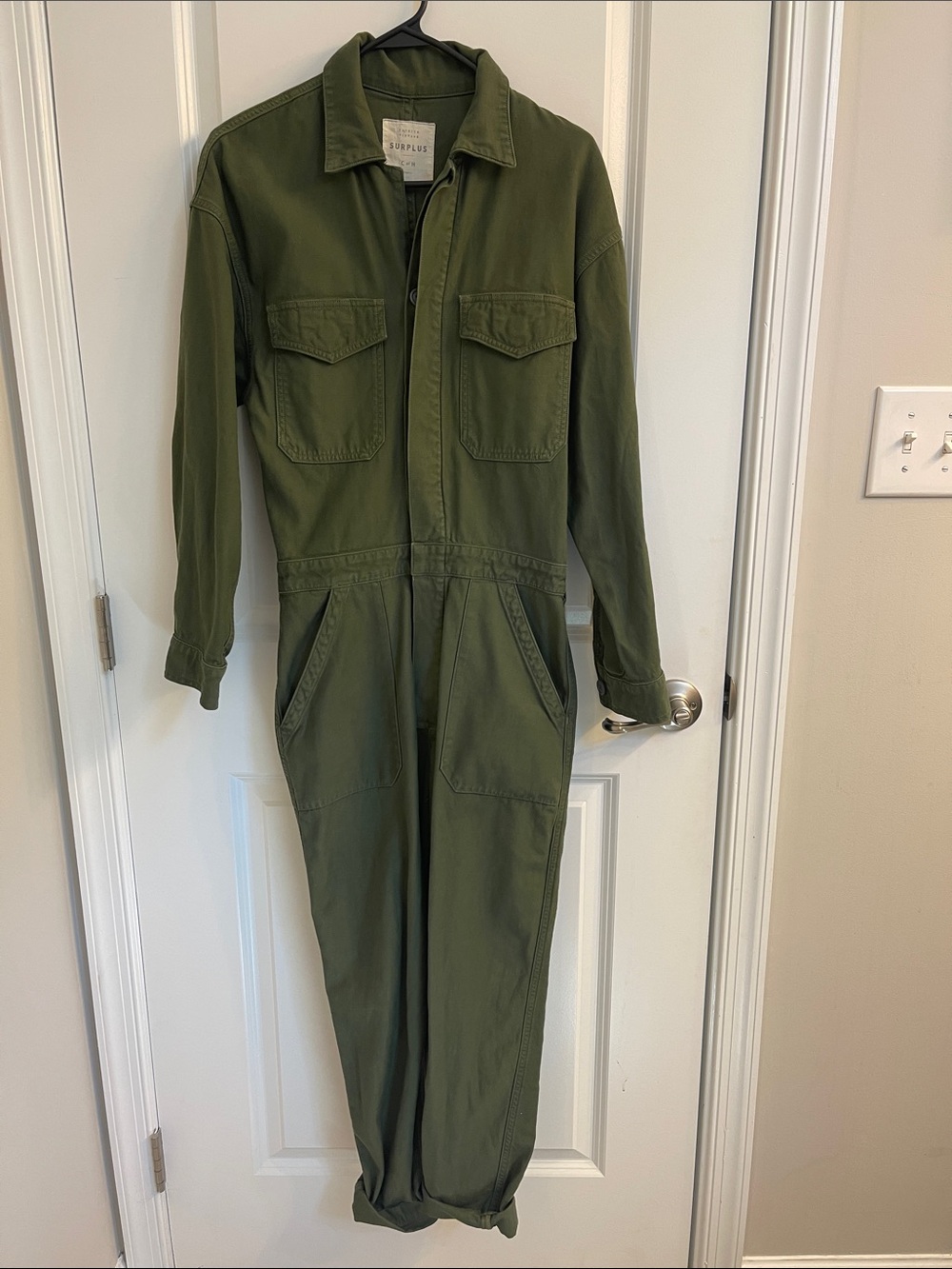 Citizen of Humanity Sz Small Olive Green Utility Jumpsuit - Women's